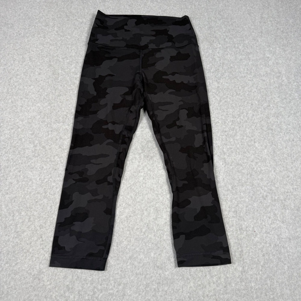 Lululemon Align High-Rise Crop 21 Heritage 365 Camo Deep Coal Multi Size 6